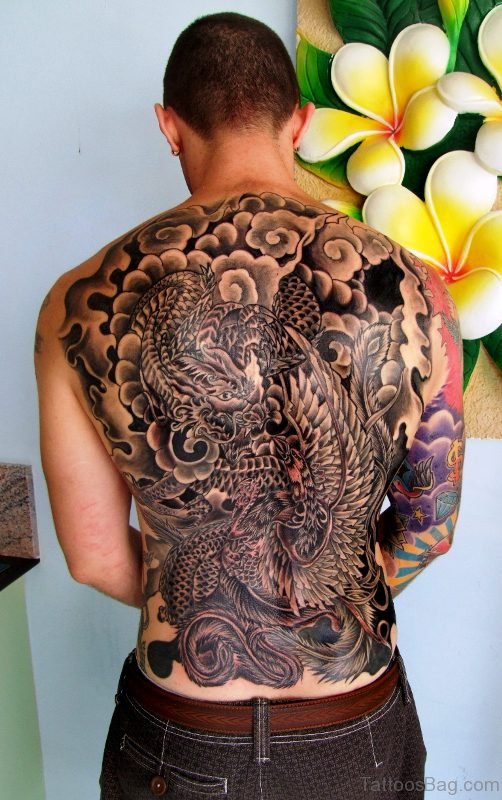 Dragon Tattoo Back Design