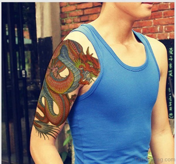Dragon Tattoo On Shoulder Dragon Tattoo On Shoulder 