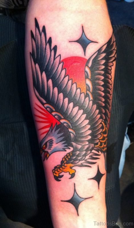 Eagle Tattoo Design On Arm 