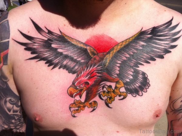 Eagle Tattoo Design On Chest 