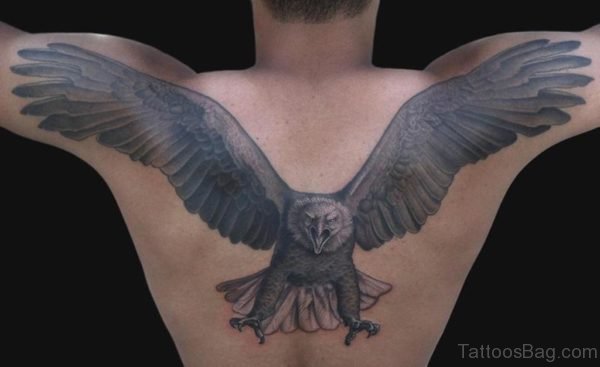 Eagle Tattoo On Back 