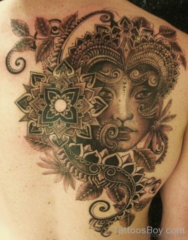 Elegant Aztec Tattoo Back 