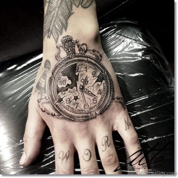 Elegant Clock Tattoo