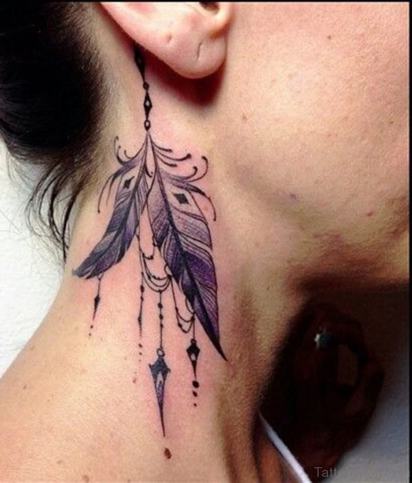 Elegant Feather Tattoo 