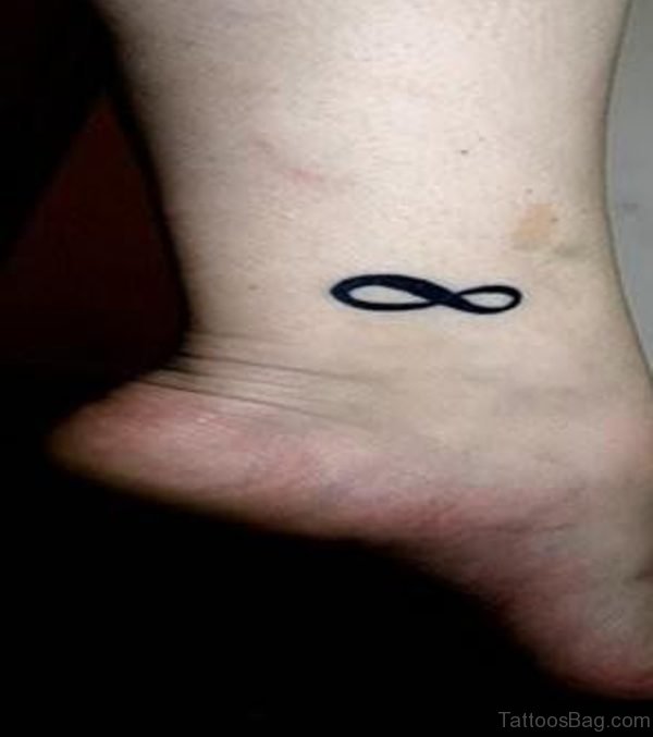 Elegant Infinity Tattoo On Ankle