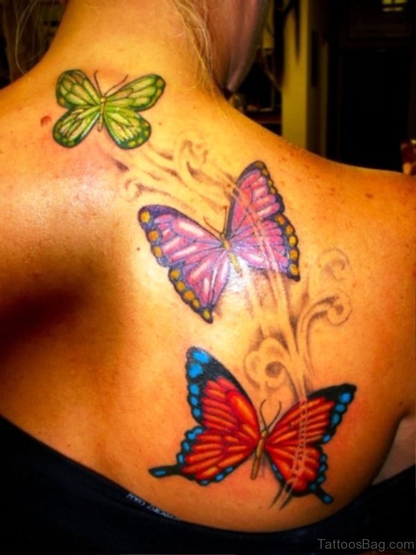 Butterfly Tattoo On back 