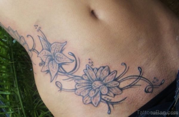 Excellent Flower Tattoo Design