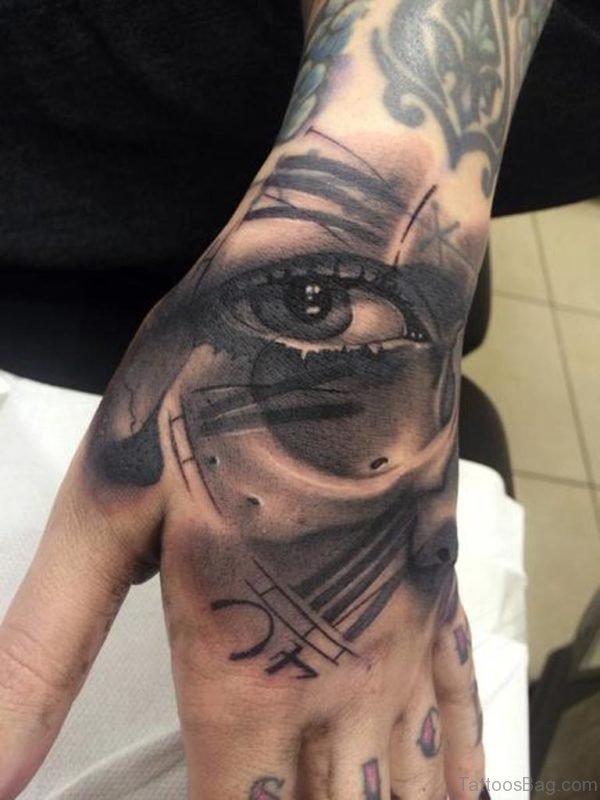 Eye And Clock Tattoo