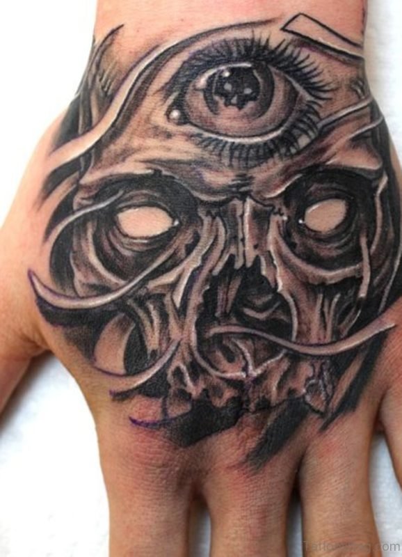 Eye And Skull Tattoo