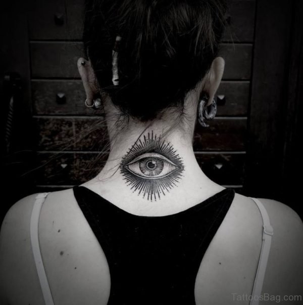 Eye Neck Tattoo