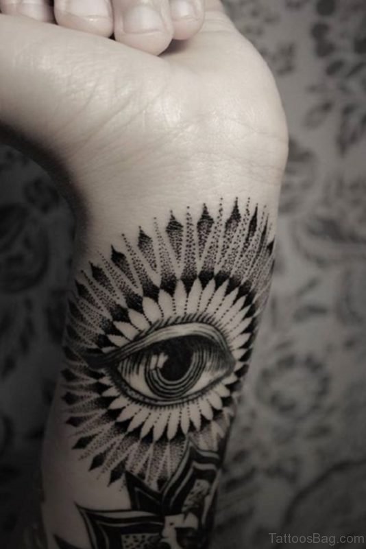 Fabulous Eye Tattoo On Wrist