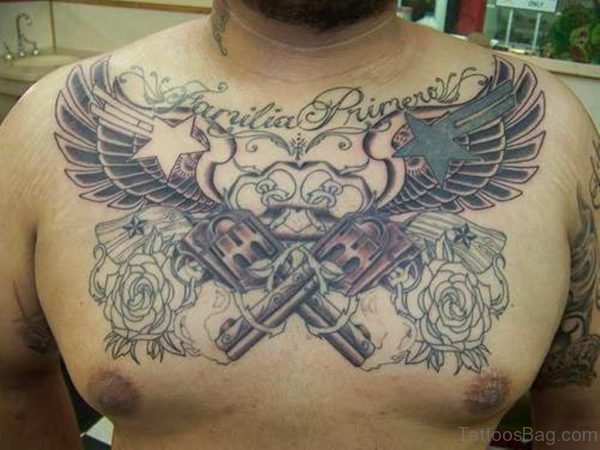 Familia Primero Chest Tattoo