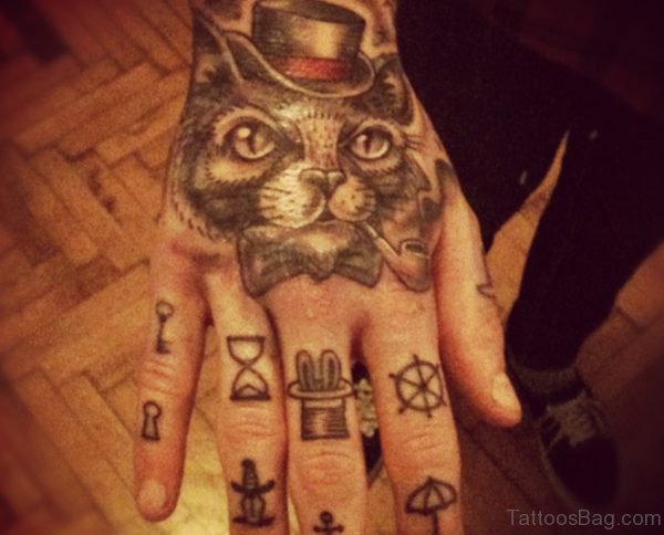 Fancy Cat Tattoo