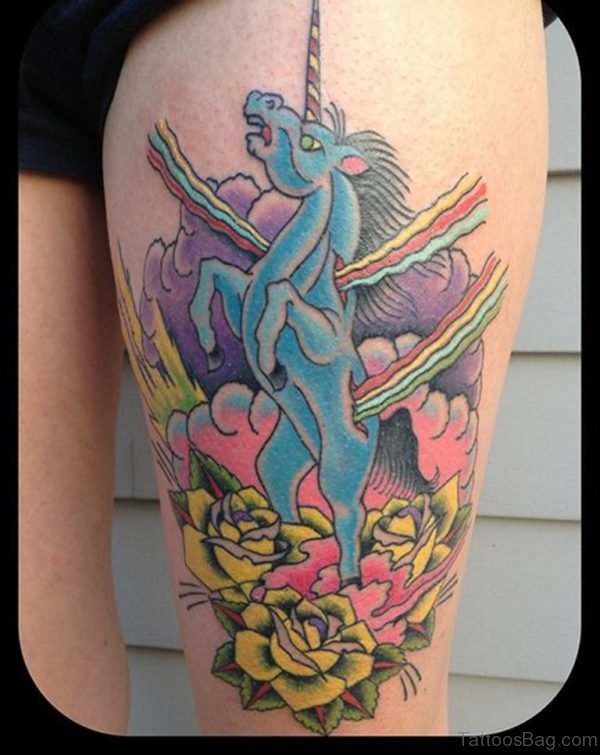 Fancy Unicorn Tattoo
