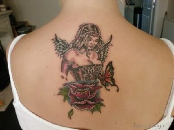 Fantastic Angel Tattoo On Back