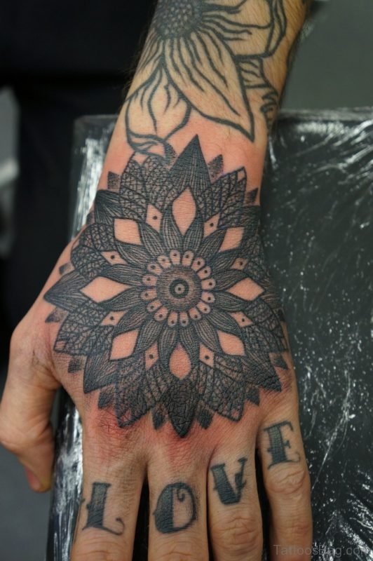 Fantastic Mandala Tattoo On Hand