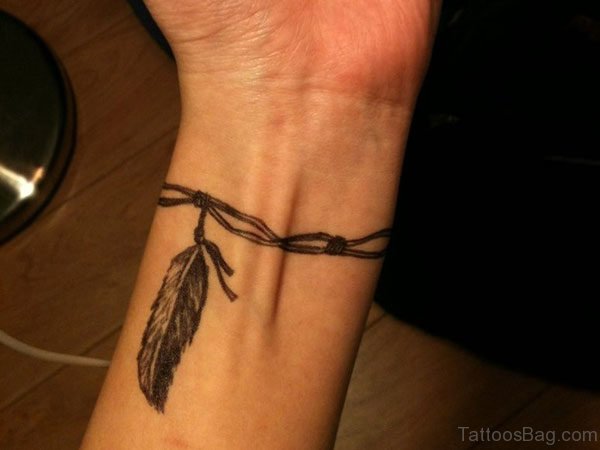 Feather Tattoo On Wrist