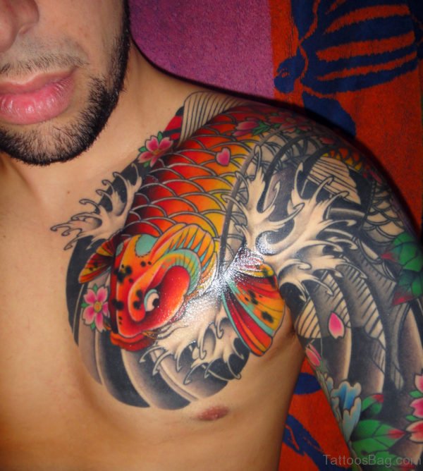 Fish Tattoo On Chest 