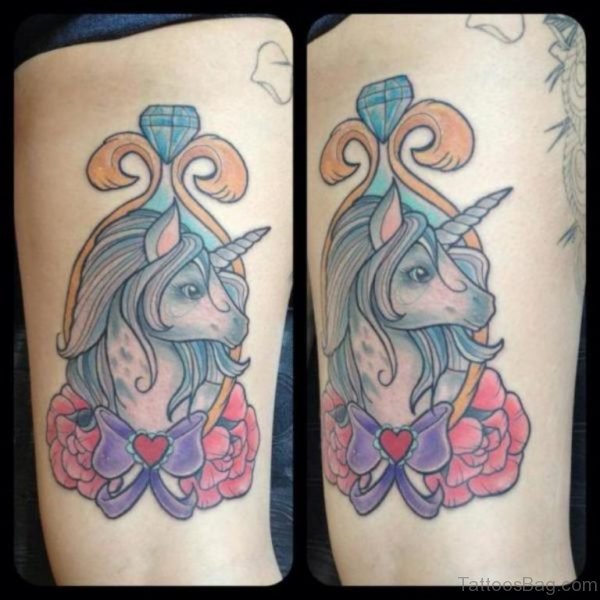 Fine Unicorn Tattoo