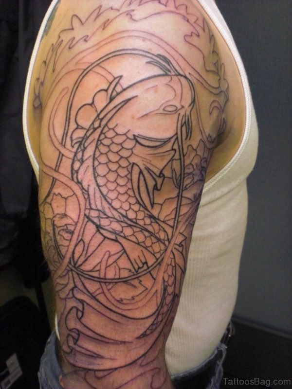 Fish Full Sleeve Tattoo 