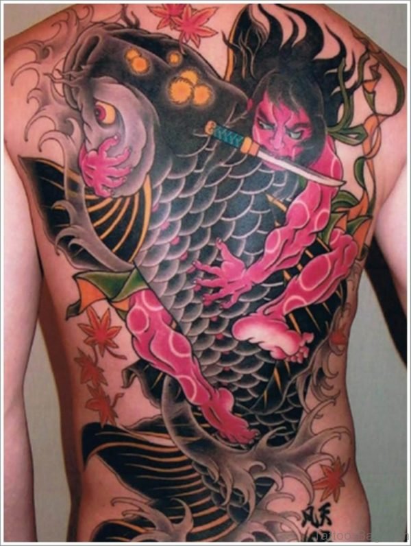 Fish Tattoo On Back 