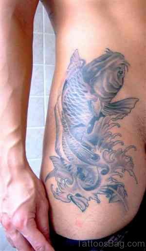 Fish Tattoo On Rib 