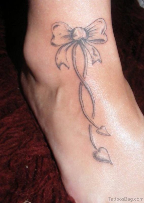 Flower Art Ankle Tattoo