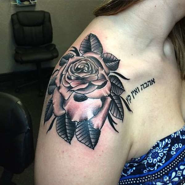 Flower Shoulder Joint Tattoo 1