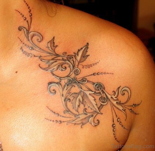 Flower Tattoo Design On Chest