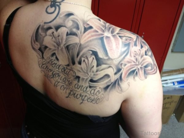Flowers Tattoo On Shoulder