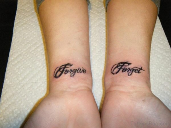 Forgive Wrist Tattoo