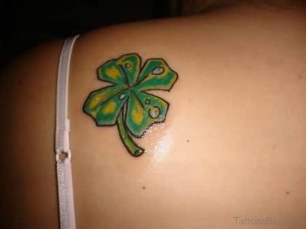 Four Leaf Awesome Tattoo Design
