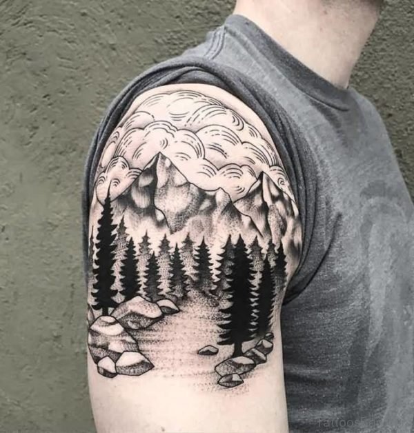 Funky Tree Tattoo Design