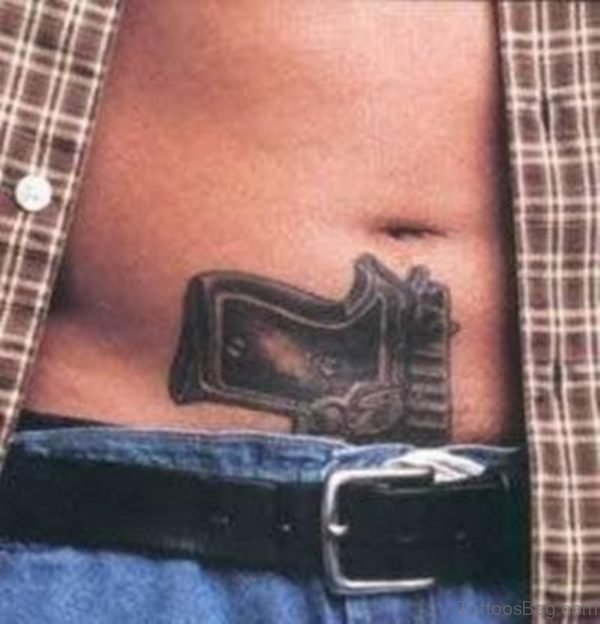 Funny Gun Tattoo