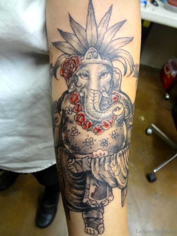 Ganesha Tattoo On Arm
