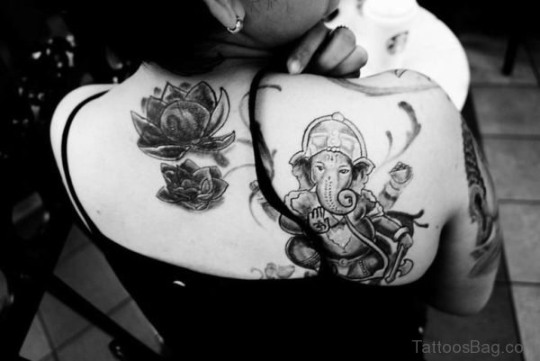 Ganesha Tattoo On Shoulder