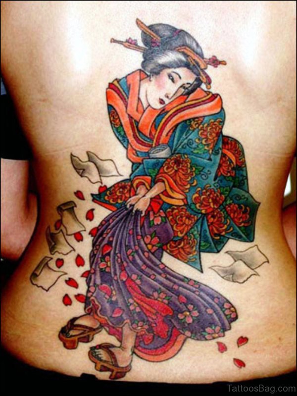 Geisha Tattoo Design