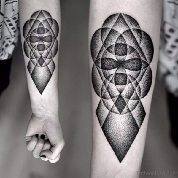 Geometric Tattoo On Wrist 