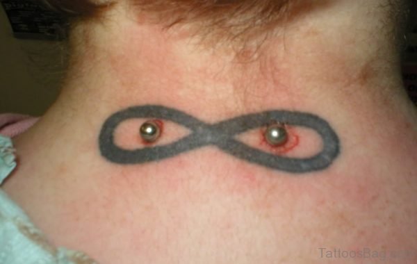 Girl Nape Infinity Tattoo