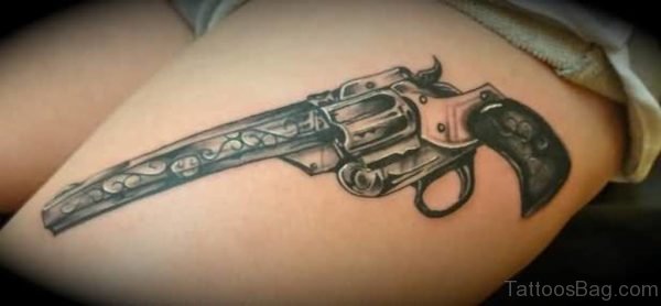 Good Looking Gun Tattoo 