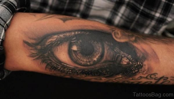 Gorgeous Eye Tattoo Design On Arm