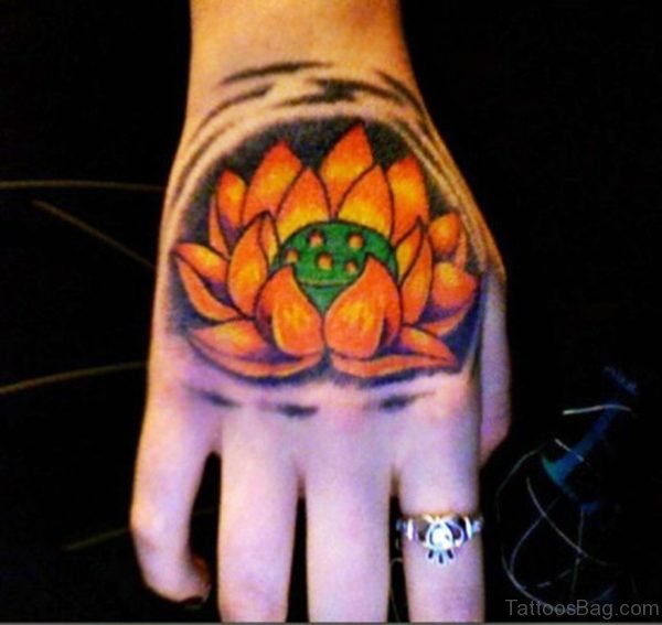 Graceful Lotus Tattoo