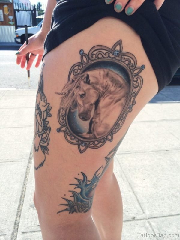 Graceful Unicorn Tattoo