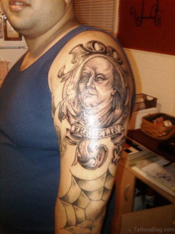 Great Greek Tattoo On Shoulder