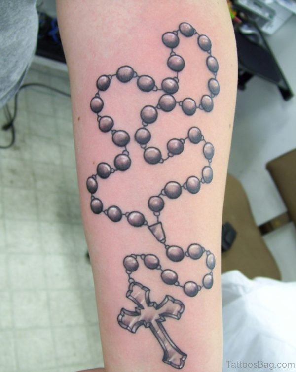 Great Rosary Tattoo On Arm