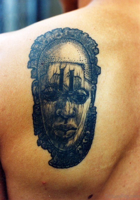 Great Tattoo Design On Back Shoulder