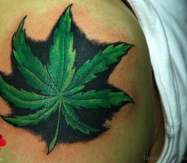 Green Leaf Tattoo 