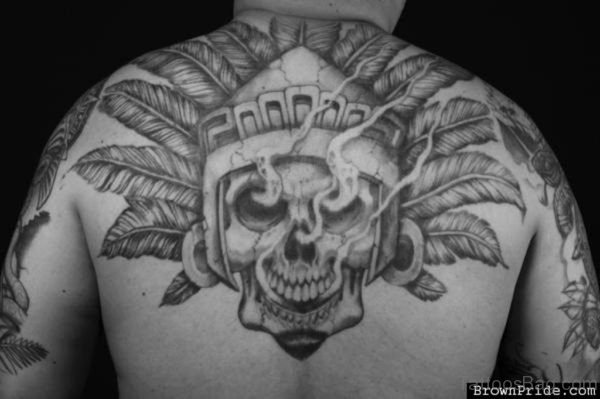 Grey Aztec Tattoo 
