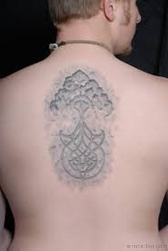 Grey Celtic Tree Tattoo