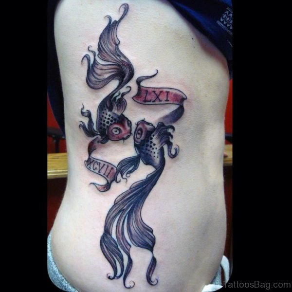 Grey Fish Tattoo